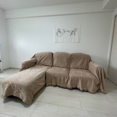 【美品×2月末まで】3人掛けソファ L字