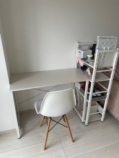 【美品×2月末まで】ニトリ 机 × イス × 棚 の3点セット