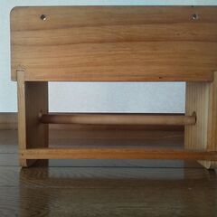 【美品】木製ペーパータオルホルダーの画像