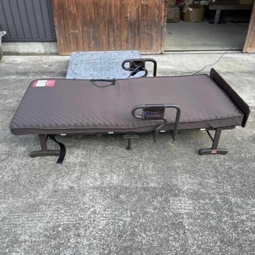 ★動作良好★ATEX アテックス 電動ベッド bed 収納式電動リクライニングベッド AX-B635N 介護用ベッド 折りたたみ式ベッド モーター可動式