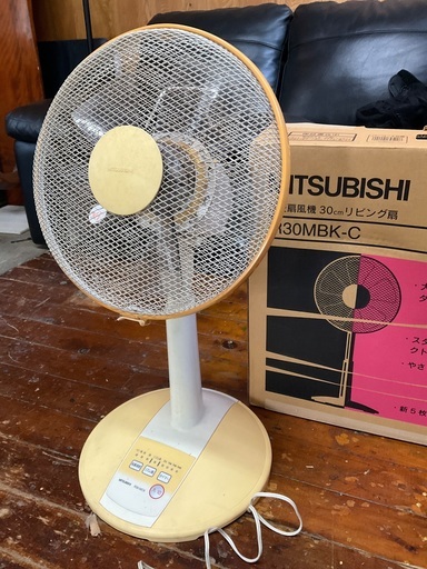 三菱リビング扇風機30cm R30MBK-C