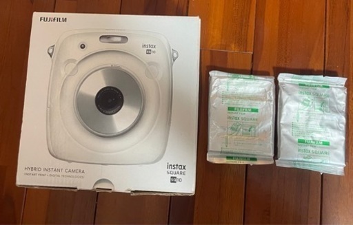 【最安値】FUJIFILM デジタルチェキ SQUARE SQ10 ホワイト　Amazon価格38800円　失敗印刷減らせます！コスパ大！