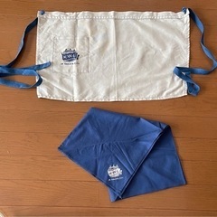 JR HAKATA CITY 腰下エプロン カフェ　ソムリエエプロン 前掛け ショート&バンダナ  の画像