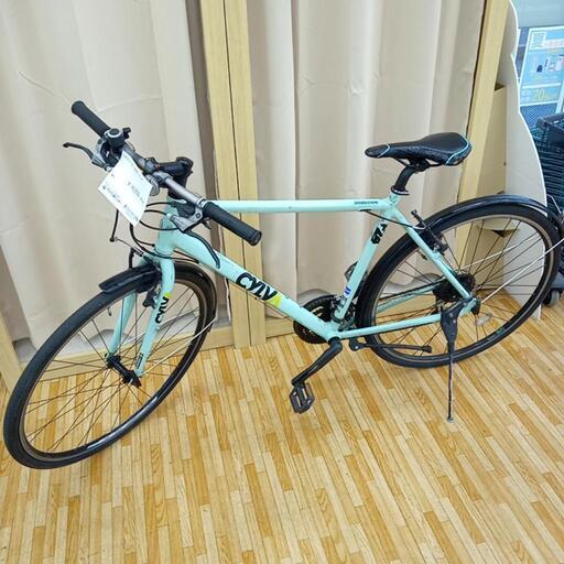 ミントグリーン シティタイプ自転車 自転車 26インチ シャーベットグリーン 軽快車 シティサイクル