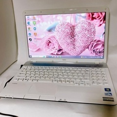 初期設定済　NECノートPC　すぐに使える  初心者OK　ＤＶＤもＯＫ　人気のホワイト