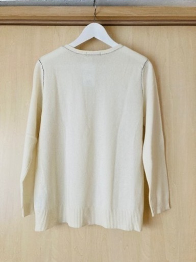 新品　meimei メイメイ　カシミヤ　セーター　ニット　ホワイト　M 白　長袖