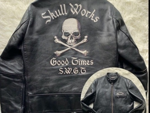 スカルワークスライダースジャケット