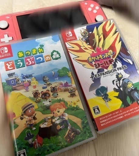 【決まりました】Nintendo Switch Lite コーラル+ゲームソフト×2