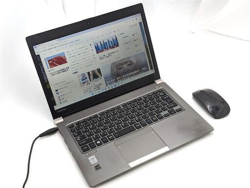 送料無料 Windows11 新品マウス付き Office済 中古ノートパソコン 高速SSD 13.3型 薄型 東芝 R63/Y 第5世代Core i5 8G Wi-Fi Bluetooth