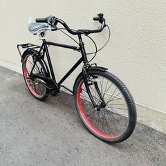 「中古」24インチ　Lapis 決まりました！) 中古自転車完成！24インチのクルーザーのような中古