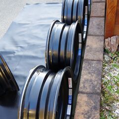 ジムニー RAYS/レイズ製アルミホイール DAYTONA FDX-J ブラックスポーク(タニグチ別注カラー) 16×5.5J 5本セットの画像