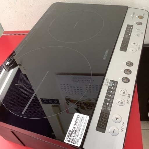 IRISOHYAMA    アイリスオーヤマ　2口IHコンロ　IHK-W12S-B   2018年製