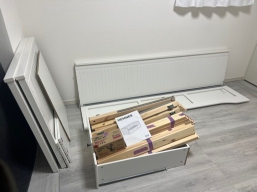 【美品・使用1年半】IKEA ヘムネスベッド+マットレス2枚+マットレスパッド2枚