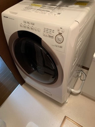 (中古品)SHARP 洗濯機　ES-S7G-NL ピンクゴールド
