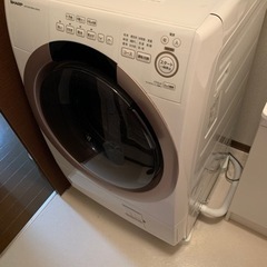 (中古品)SHARP 洗濯機　ES-S7G-NL ピンクゴールド