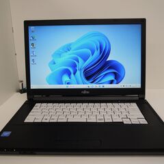 【お渡し済み】富士通 Windows11 15.6型ノートPC 2019年製 SSD + office【メンテナンス済み】（9902579）