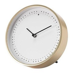 IKEA 掛け時計　ゴールド