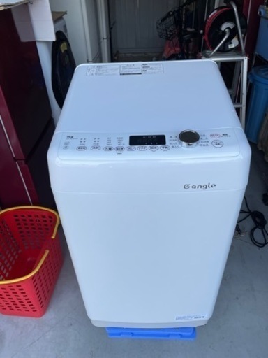愛知近郊配送無料　eangle 7kg洗濯機　ANG-WM-B70-W  洗剤自動投入　2021年製