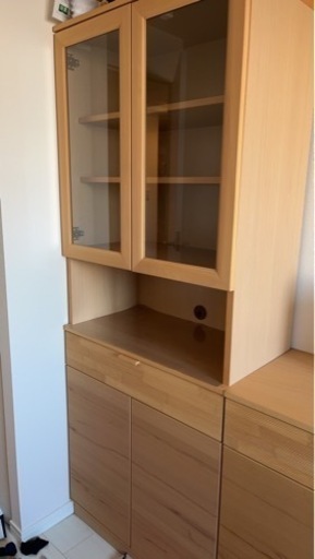 4/23まで【美品】カリモク家具 食器棚　収納家具 キャビネット