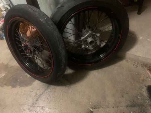 トリッカー使用スーパーモタードホイールセット