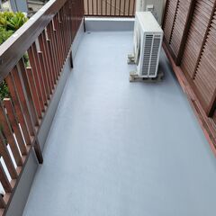 🌟ベランダの防水工事　　雨漏り💧、ひび割れ補修も対応します。　