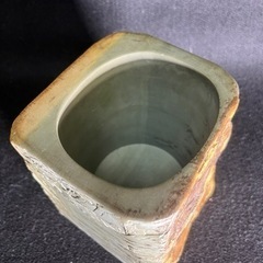 
掘り出しの骨董緑端渓彫刻松刻　鑑賞石 天然石  鉱物 アンティーク高さ15cmの画像