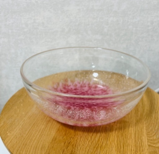 琉球ガラスのボウル（桜模様）