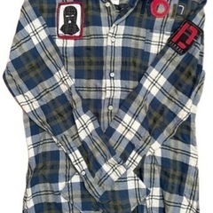 【お買い得】DISEL メンズ ネルシャツ 長袖 Sサイズ