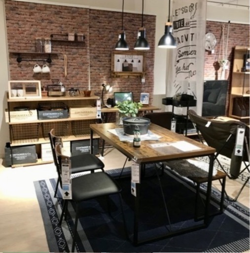 ニトリ　ダイニングテーブル(ステイン 120 WH)