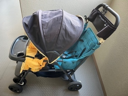 joovy ジュービー　カブース　グラファイト　2人乗り 後部座席　リアシート付き