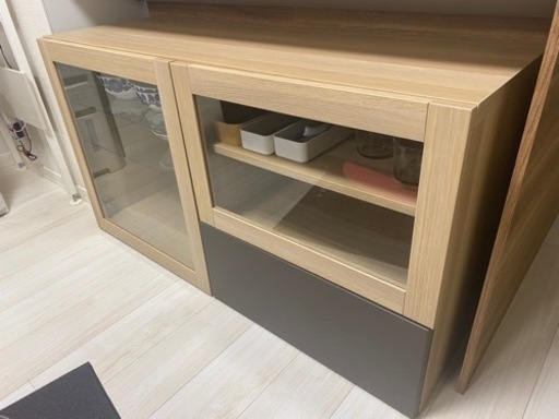 IKEA　組み合わせ食器棚　サイドボード