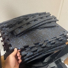 （中古傷あり）パワーラック　★床材 & 175kgセット　自宅でトレーニングBIG3可能‼︎の画像