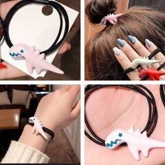 恐竜ヘアゴム（新品）の画像