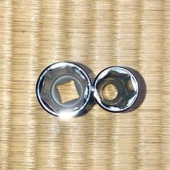 美品！インチサイズ　ディープソケット　2個セット　差込3/8(9.5㎜）の画像