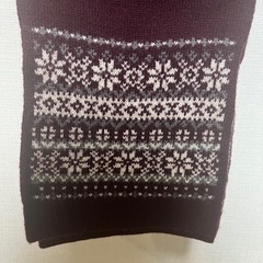 TAKEO KIKUCHI タケオキクチ　マフラー ストール フェアアイル 柄　中古品（状態良品） の画像