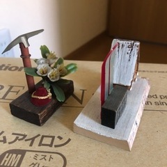 郷土玩具3点　湯の丸高原　スキー山小屋　お土産　昭和　当時物　の画像