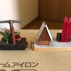 郷土玩具3点　湯の丸高原　スキー山小屋　お土産　昭和　当時物　の画像