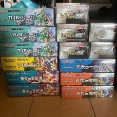 シュリ付き　ポケカbox ポケモンカード　古代　未来　サイバー　...