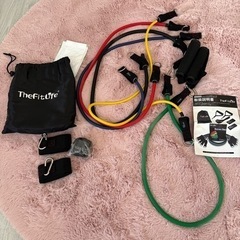 トレーニングチューブ バンド TheFitLife 自宅トレーニ...