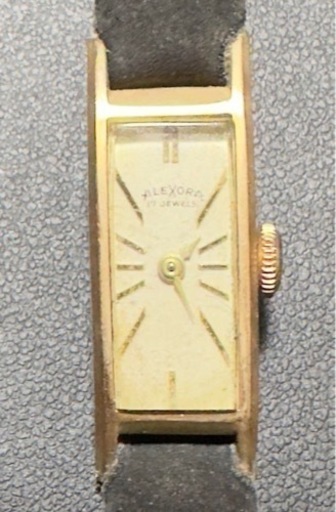 金無垢 K18 腕時計 ヴィンテージ ALEXORA アレックソラ レディース