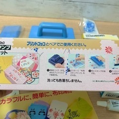 【Tシャツプリント】プリントゴッコ ＋ 布用スタンプセット（未使用品）ランプ・ハイメッシュマスター有【PG-10】の画像