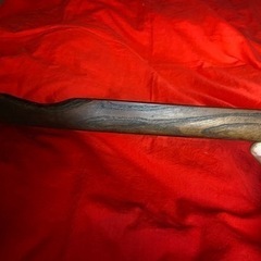 レトロ　時代物　ビンテージ　民藝　骨董　煎茶　欅材の刳り盆（くりぼん、一枚板から削り出した造りのことです）の画像