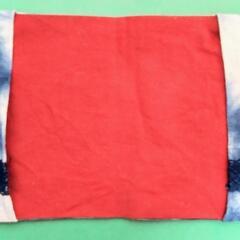 文庫本カバー　藍染 刺繍付きBook cover indigo（EnglishOK）の画像