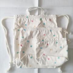 【ハンドメイド】ナップサック、給食、コップ袋②