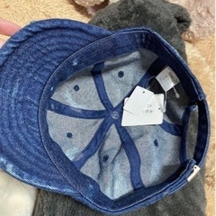 ムラ染めダメージデニムキャップの画像