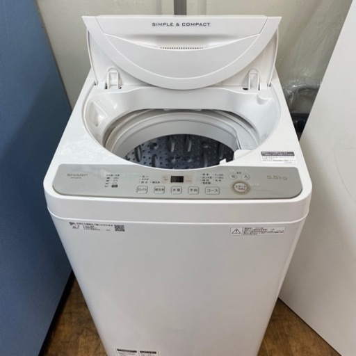 ⭐期間限定の特別値下げ！！I681 ? SHARP 洗濯機 （5.5㎏） ⭐動作確認済⭐クリーニング済