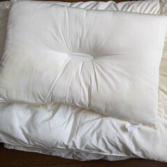 【取引中】洗える防臭防ダニ布団＆枕