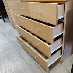 【愛品倶楽部柏店】無印良品/MUJI 4段5杯ミドルチェスト メープル突板/廃盤品の画像