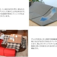 【美品】ローソファー　グレー　3人がけの画像