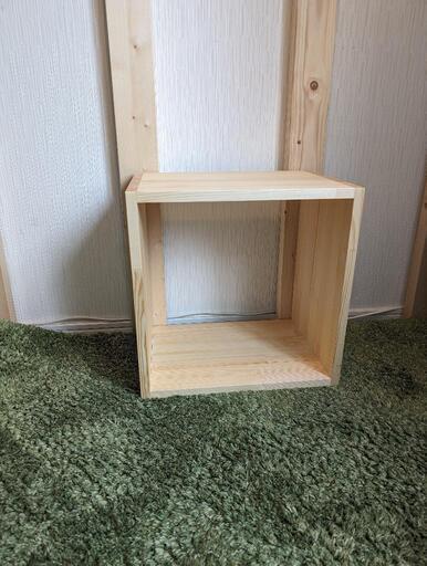無垢材シンプルスタッキングシェルフ※画像1枚目